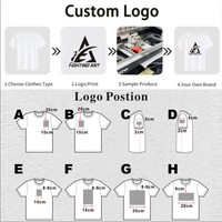 T-shirt Homme Noir Oversize en Coton Streetwear Impression Numérique Punk Croix Artwork Logo Personnalisé – Vente Directe Usine Fighting Ant – Collection Été