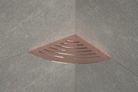 Étagère d'angle en acier inoxydable 304/316 en forme d'éventail pour savon et shampoing dans la salle de bain/douche, support OEM