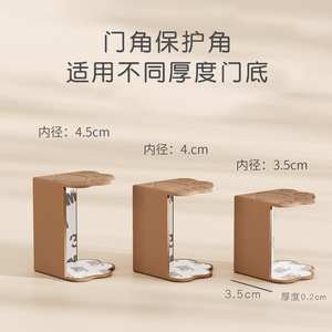 Corner protectors for <b>kitchen</b> and bathroom aluminum alloy doors, preventing scratches, bumps, and toe protection. - Product Image 5
