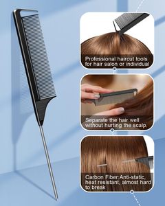 Pinces crocodiles sans pli pour bigoudis avec 2 peignes de séparation pour <span class=keywords><strong>la</strong></span> coloration et le coiffage des tresses - Product Image 3