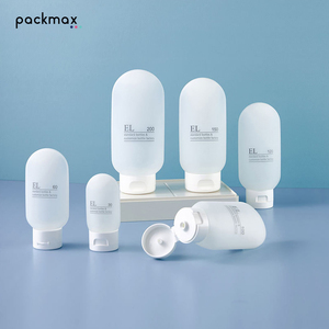 Tubo translúcido con tapa abatible para lavado facial de 30-200 ml – botella de plástico cosmética, envase para el cuidado de la piel, botella recargable - Product Image 5