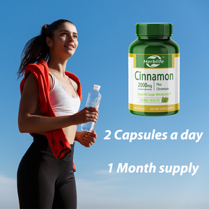 OEM/ODM ซินนามอน 2000 มก. พลัส โครเมียม อาหารเสริมช่วยเร่งการเผาผลาญของร่างกาย 60 แคปซูล - Product Image 4