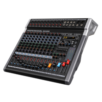 Console de mixage audio DJ UT-12, mixeur audio professionnel 12 canaux, 99 effets DSP pour studio d'enregistrement, petite scène, spectacle