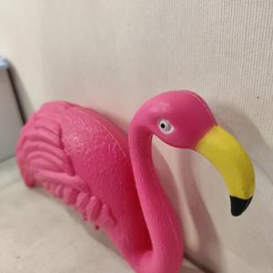 Sculpture en métal de flamant <span class=keywords><strong>rose</strong></span> à long cou en plastique PET <span class=keywords><strong>rose</strong></span>, thème animalier, pour décoration extérieure, utilisée dans les jardins domestiques - Product Image 6