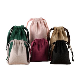 Bolsa de terciopelo Sodt con cordón para embalaje, bolsa de regalo para joyería, bolsa compacta para polvos y cinturones con hebilla, bolsa de almacenamiento para accesorios para el cabello - Product Image 1