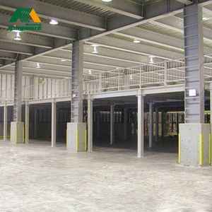 Plates-formes et rayonnage de stockage en acier de support de mezzanine industrielle en métal Structure de rayonnage de plancher de mezzanine d'entrepôt - Product Image 5