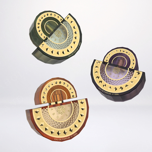 100ML New Design Luxury High End Rainbow Perfume <b>Bottle</b> Glass <b>Bottle</b> <b>Empty</b> <b>Spray</b> High-Grade Special Caps Perfume Packaging - Product Image 2