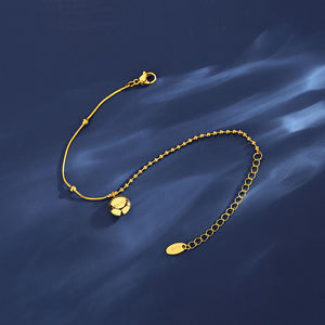 SP-LAM <span class=keywords><strong>2021</strong></span>ปรับสแตนเลสน่ารักกำไลโชคดีตัวอักษรทองเสน่ห์ผู้หญิงเกาหลีโซ่สร้อยข้อมือ - Product Image 4