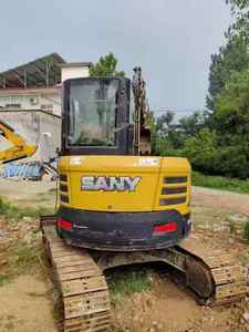 Excavadora Usada Sany SY55C de 5 Toneladas, Mini Excavadora Hidráulica de Segunda Mano con Pocas Horas de Trabajo, en Venta - Product Image 4