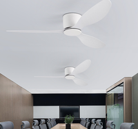 Ventilateur de plafond avec lumières, dernier design, 42 pouces, 3 pales en ABS, conversion de fréquence, télécommande