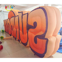 Logo publicitaire gonflable personnalisé Produit Enseigne gonflable géante avec lettres