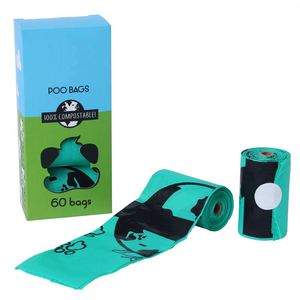 Poop Waste Disposal <b>Bag</b> Biodegradable <b>Compostable</b> Degradable Dog Poop Poo Pop <b>Bag</b> Cornstarch Poop <b>Bag</b> for Dog Custom Label - Product Image 6