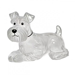 Venta al por mayor transparente forma de perro llavero pelo de mascota medallones conmemorativos mascota recuerdo llavero para duelo dueños de mascotas - Product Image 5
