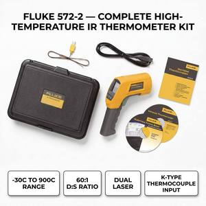 Thermomètre infrarouge haute température 572-2 avec double laser, en plastique, haute précision - Product Image 2