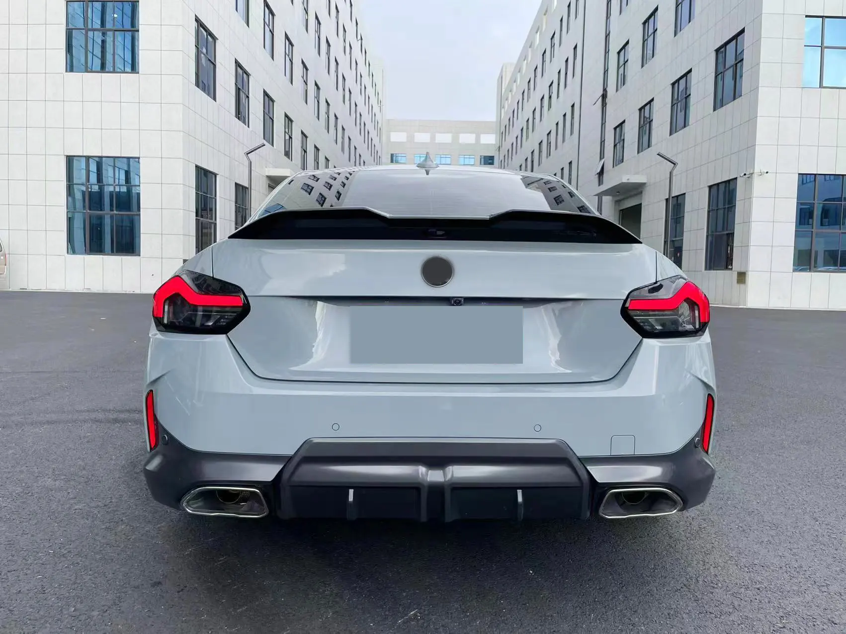 ABS Bóng Màu Đen Phía Sau Spoiler Cho BMW 2 Loạt G42 M-Thể Thao M-Công Nghệ Coupe 2022 2023 M240i Phía Sau Thân Cây Cánh