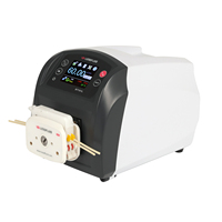 Bomba Peristáltica de Flujo Variable Lead Fluid BT101L, Bomba Dosificadora Multifunción, Máquina Automática de Llenado de Productos Químicos con Medidor de Flujo