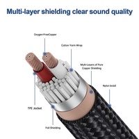 USB Tipe C Coaxial Dual XLR Male Y-Splitter Adaptor Audio Profesional Mikrofon Studio Rekaman Panggung Sistem Suara Instrumen Langsung