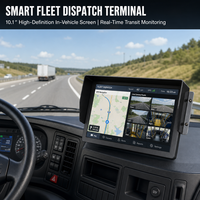 Écran tactile HD 10,1 pouces intégré 2DIN pour véhicule, Android GPS/Wi-Fi/4G, pour l'optimisation de la circulation des bus et la caméra de recul