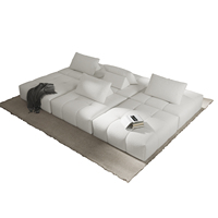 Ikonisches Maßgefertigtes Dreisitzer-Komfortsofa Luxuriöses Atmungsaktives Modulares Drehbares Ecksofa-Set Robustes Modernes Sofa für Villa und Apartment