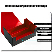 Boîte de rangement de luxe en cuir pour cartes à collectionner, double rangée, présentoir Commander, support de rangement écologique pour cartes de collection