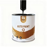 Peinture automobile en résine époxy haute performance, couleur métal noir, utilisée pour la modification de la couleur des voitures, la réparation et la peinture complète des véhicules