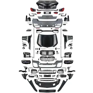 BMW 7 시리즈 구형 모델은 사이드 스커트 범퍼와 함께 새로운 F02 2009-2015 개편 된 G12 2019-2021body 키트를 개조했습니다.