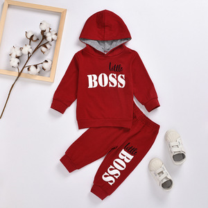 Nouveaux ensembles de vêtements pour enfants, tenues décontractées à capuche à manches longues pour bébés filles et garçons, ensembles de survêtements tendance pour le commerce extérieur - Product Image 4