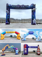 Arche d'entrée gonflable personnalisée de publicité extérieure bon marché d'usine BOYI