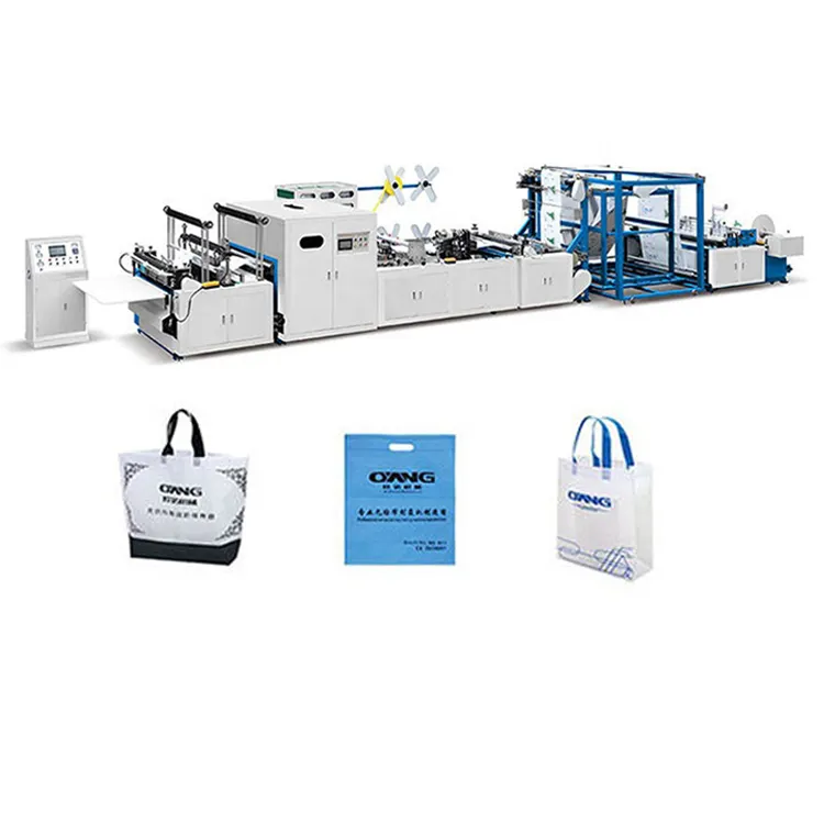 Máquina de fabricación de bolsas de tela no tejida, alta eficiencia, totalmente automática, precio