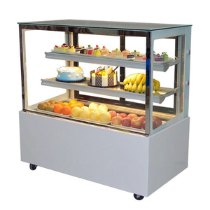 Vitrine réfrigérée commerciale pour gâteaux, présentoir de pâtisserie, réfrigérateur de présentation en verre pour desserts, pour café et boutique - Product Image 2