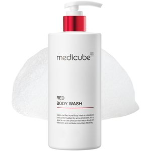 medicube Red Body Wash 14.10 Fl.oz | Detergente Idratante a <span class=keywords><strong>Basso</strong></span> pH con Acido Salicilico, Acido Lattico, Niacinamide | Skincare Coreana - Product Image 1