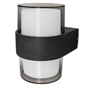 Applique LED rotonda nera IP54 10W, ideale per illuminazione esterna e protezione contro acqua e polvere. - Product Image 1