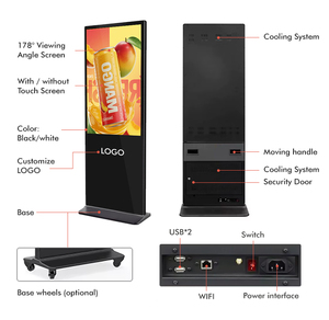 43inch trong nhà <span class=keywords><strong>LCD</strong></span> Áp phích kỹ thuật số với độ nét cao thông minh chia màn hình cho sân bay & cửa hàng bán lẻ kỹ thuật số biển - Product Image 2