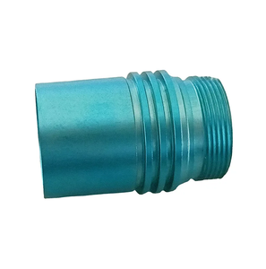 Carcasa cilíndrica roscada de aluminio anodizado cian, mecanizada por CNC a medida, carcasa tubular de primera calidad para bicicleta eléctrica mecánica - Product Image 4