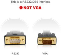 Adaptador USB2.0 RS232 Macho CableCreation CD0493 con Chipset PL-2303, Convertidor Serial USB DB9 con Salida DC para Laptop, Nuevo, FCC/CE/ROHS