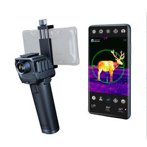 순찰 사냥용 휴대용 열화상 카메라 야간 투시 쌍안경 124도 시야각 35mK 감도 LCD5인치 열화상 적외선 - Product Image 1