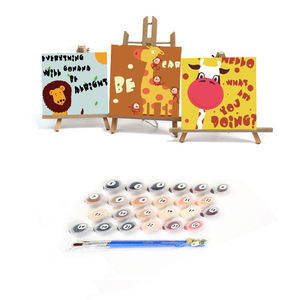 Imagen de 20x20cm, imagen para niños, pintura DIY por números, cuadro de arte de pared moderno, pintura para colorear por número, regalo para niños, decoración del hogar - Product Image 1