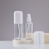 Flacon carré en plastique de luxe à paroi épaisse de 150 ml, flacon vide pour lotion, flacon pulvérisateur, huile capillaire, emballage cosmétique pour soins de la peau