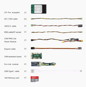 Controlador de vuelo FC CUAV X7+ Pro, piloto automático de código abierto PX4 APM Pixhawk, controlador de vuelo para drones de carreras FPV, ala fija y cuadricóptero. - Product Image 6