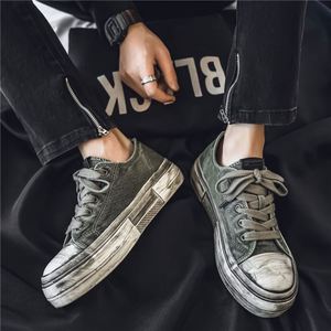 Nouvelles chaussures de skate en toile à plateforme pour hommes 2026 |   Chaussures décontractées vintage respirantes pour l'été - Product Image 2