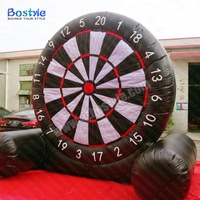 Jeu de fléchettes géant gonflable commercial pour extérieur, fléchettes géantes pour événements de carnaval, location pour activités de team building, BOSTYLE PVC