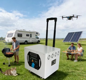 กระเป๋าเดินทางพลังงานแสงอาทิตย์แบบพกพา 3600W พร้อมไฟฉาย (รุ่น LA 3-4 กิโลวัตต์ชั่วโมง) กล่องเก็บพลังงานแบบล้อลาก 3.6 กิโลวัตต์ - Product Image 2