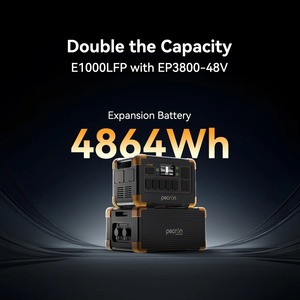 Pecron EP3800-<b>48V</b> Expansion Packs Advanced LiFePO4 External <b>Battery</b> 3840WH Portable Station Solar AC Adaptor Pure Sine - Product Image 4