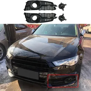 Front Bumper Grille Auto Parts for A6 2016-2018 Fog <b>Lamp</b> Cover Decoration <b>Lamp</b> Hoods Modification Car Accessories - Product Image 3