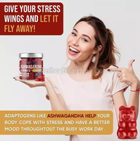 Gummies d'Ashwagandha OEM KSM-66 Véganes, Extrait de Racine d'Ashwagandha, Complément pour l'Humeur et le Sommeil, Sans Sucre, Biologiques