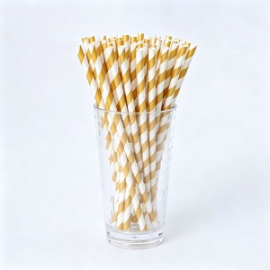 Pajitas de Papel Biodegradables Ecológicas de Lujo <span class=keywords><strong>Tembo</strong></span> con Rayas Pastel, Desechables, para Cócteles, Campamentos y Fiestas, Precio de Fábrica - Product Image 6