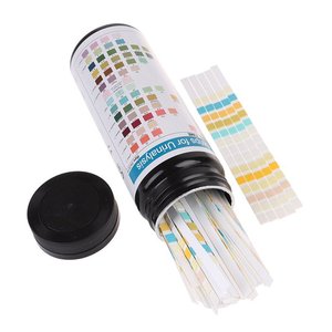 Bandelettes de <span class=keywords><strong>test</strong></span> de calcium pour la créatinine et la microalbumine, 14 paramètres, bandelettes de <span class=keywords><strong>test</strong></span> d'urine, URS-14