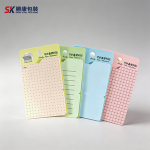 Blocs-notes adhésifs pliables Sheng Kang, 4 couleurs, avec motif de grille à points, pour l'étude, le bureau, la papeterie - Product Image 1