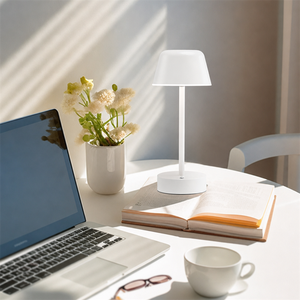 Lampe de bureau moderne minimaliste en métal, lumière d'ambiance de bureau, petite veilleuse de chevet pour chambre à coucher, LED flexible, écologique - Product Image 2