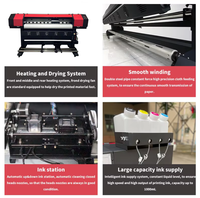 Impresora de Inyección de Tinta Automática de Gran Formato y Alta Velocidad con Tinta Eco-Solvente de 1.3m 1.6m 1.8m para Impresión de Vinilo y Pancartas